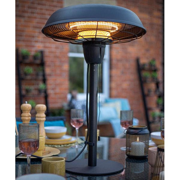 La Hacienda Electric Tabletop Patio Heater Wayfair.co.uk